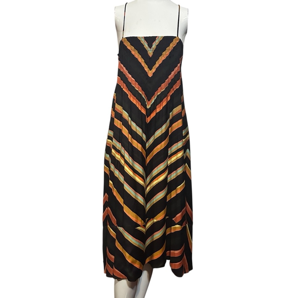 Anthropologie Chevron Slip Dress